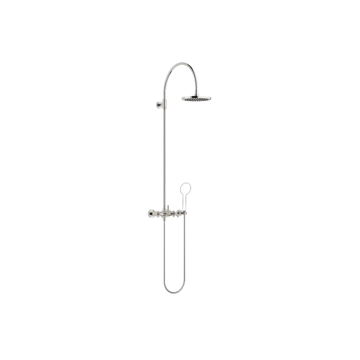TARA Showerpipe with shower mixer without hand shower 220 mm - Platinum - 26 632 892-08 0050