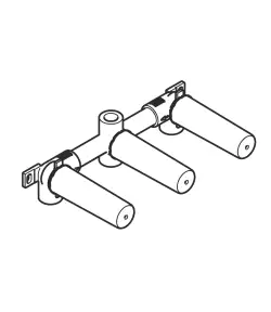 Concealed wall-mounted mixer centred spout - - 35 707 970 90