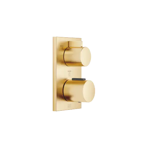 Concealed thermostat with three function volume control - Brushed Durabrass (23kt Gold) - 36 427 670-28