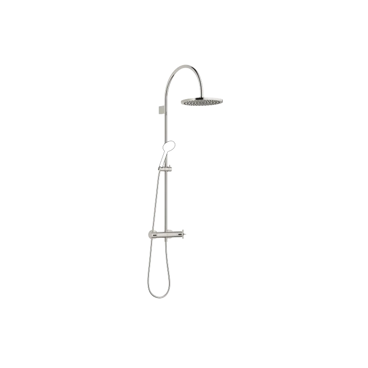 VAIA Shower pipe with shower thermostat without hand shower - Platinum - 34 460 809-08