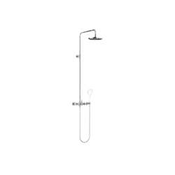 TARA Colonne de douche sans douchette FlowReduce 220 mm - Platine brossé - 26 633 892-06