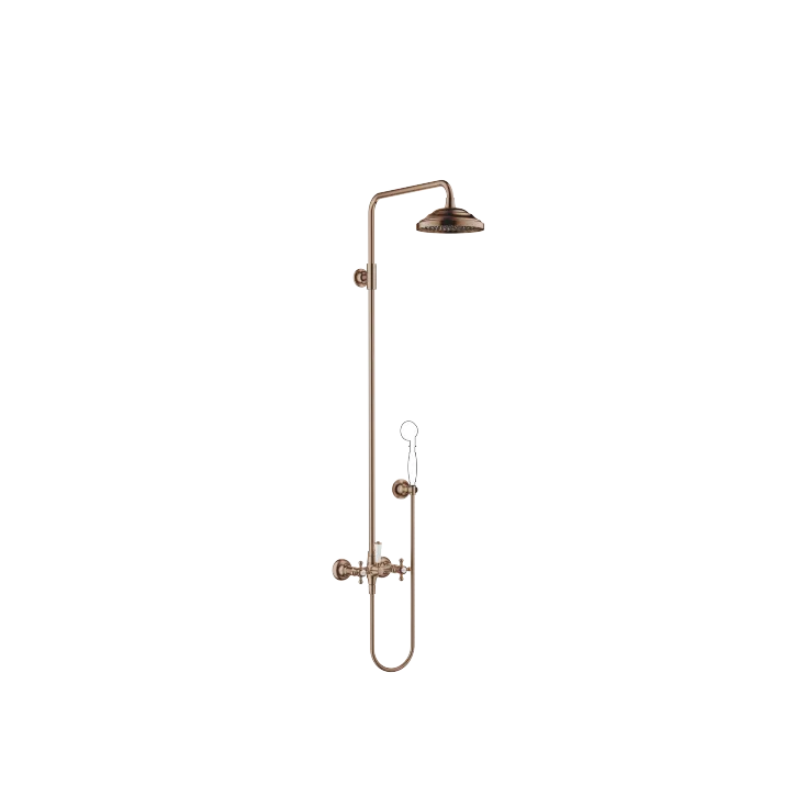 MADISON Showerpipe with shower mixer without hand shower - Brushed Bronze - 26 632 360-42