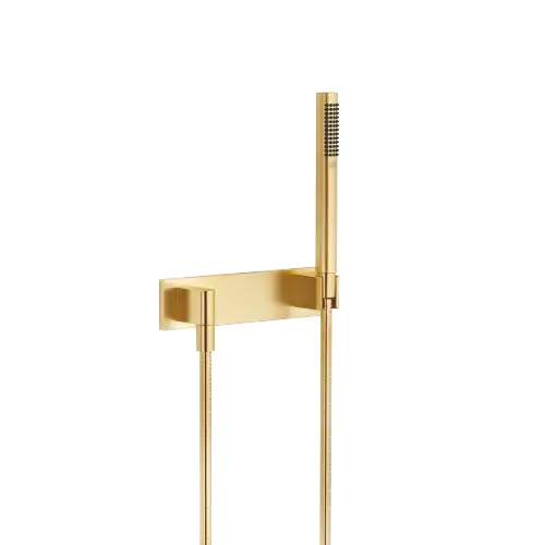 Hand shower set with cover plate - Brushed Gold (PVD) - 27 818 980-37
