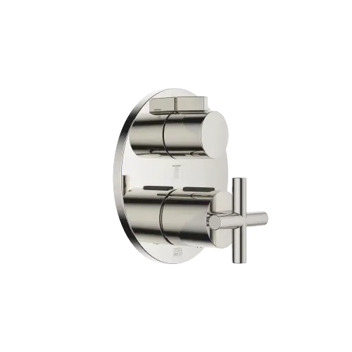 TARA Concealed thermostat with three function volume control - Platinum - 36 427 892-08