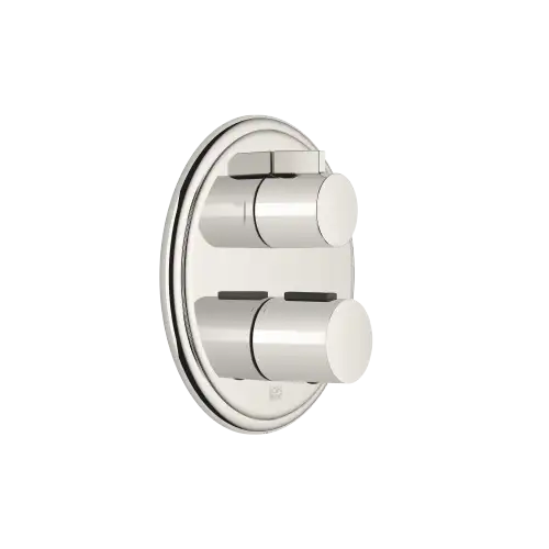 MADISON Concealed thermostat with two function volume control - Platinum - 36 426 977-08