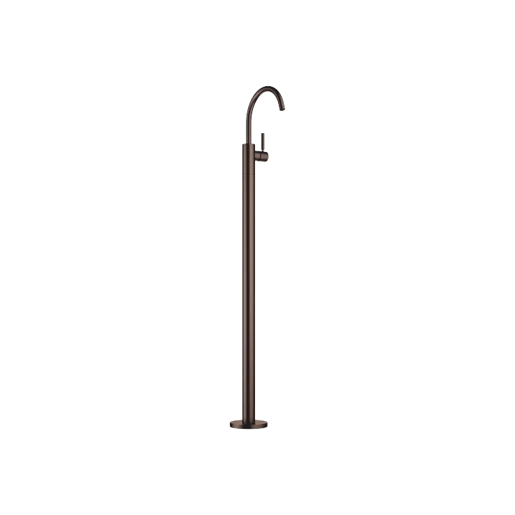 META Single-lever basin mixer with stand pipe without pop-up waste - Brushed Dark Bronze (PVD) - 22 584 661-43
