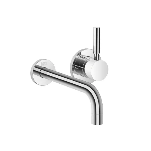 EDITION PRO Chrome Washstand faucets: Wall-mounted single-lever basin mixer without pop-up waste