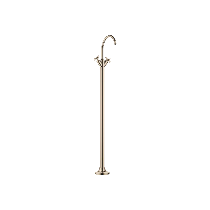 VAIA Single-hole basin mixer with stand pipe without pop-up waste - Champagne (22kt Gold) - 22 585 809-47