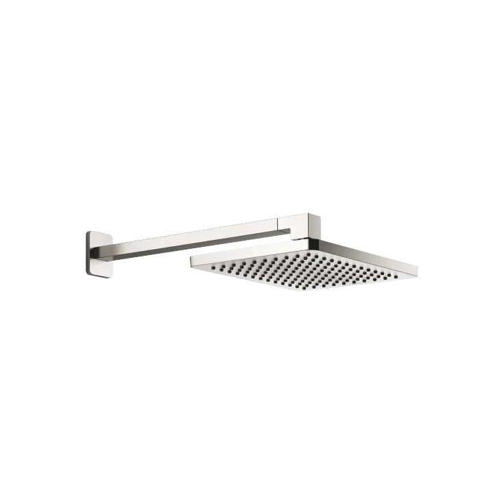 Rain shower with wall fixing 300 x 240 mm - Brushed Platinum - 28 761 710-06