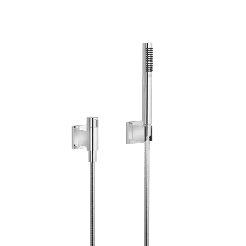 Garniture de douche avec rosaces individuelles avec réglage du débit - Chrome - 27 809 985-00