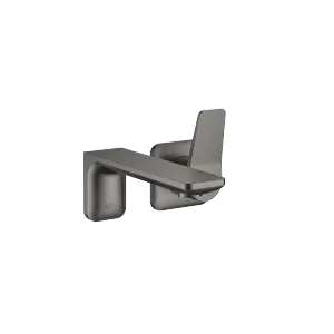 LISSÉ Wall-mounted single-lever basin mixer without pop-up waste - Brushed Dark Platinum - 36 860 845-99