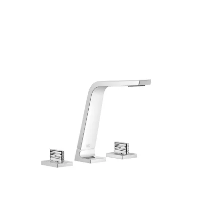 Three-hole basin mixer without pop-up waste - Set containing 3 articles