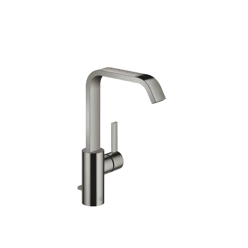 IMO Single-lever lavatory mixer with raised spout with drain - Dark Chrome - 33 528 671-19 0010