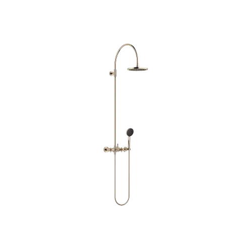 TARA Showerpipe 220 mm - Champagne (22kt Gold) - Set containing 2 articles