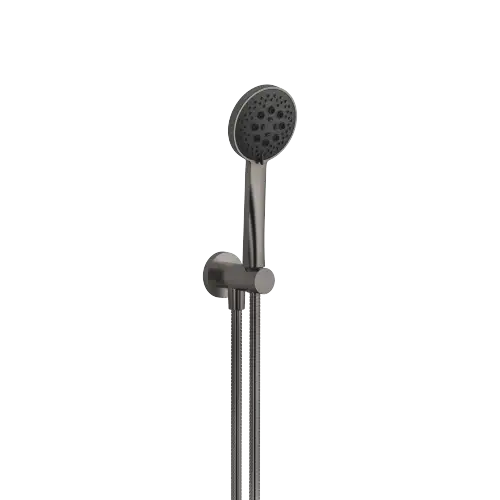Hand shower set with integrated wall bracket - Brushed Dark Platinum - 27 813 660-99 0010