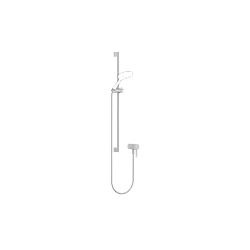 Concealed single-lever mixer with integrated shower connection with shower set without hand shower - Brushed Chrome - 36 110 970-93