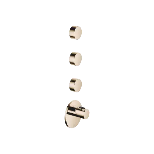 META xTOOL Thermostat module with 3 valves - Light Gold (PVD) - Set containing 4 articles