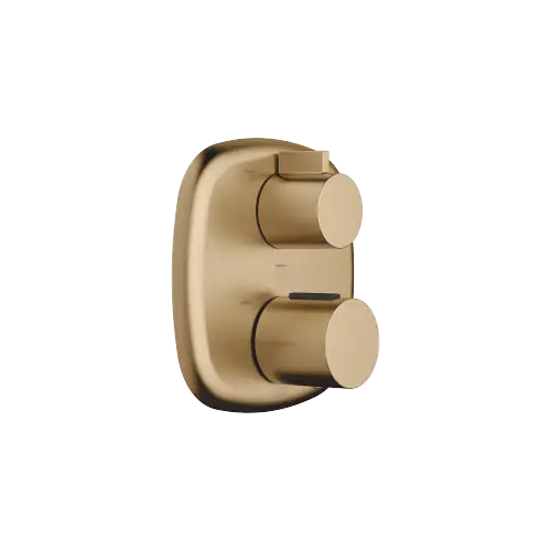 COYA Thermostat à encastrer avec régulateur de débit 3 voies - Dark Brass brossé (PVD) - 36 427 404-39