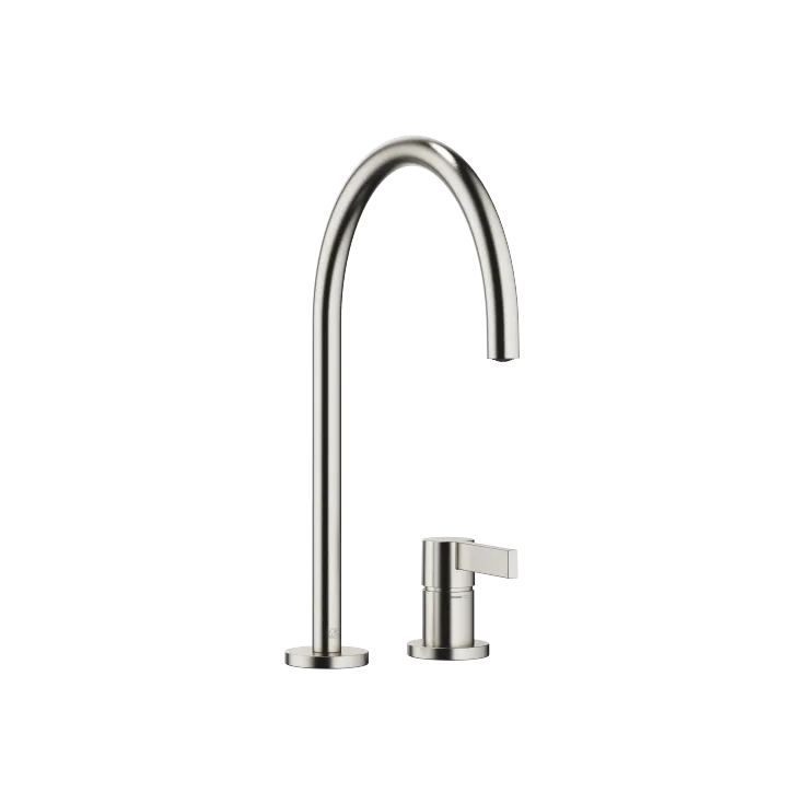 TARA ULTRA Miscelatore monocomando a due fori con rosette separate - Platinato spazzolato - 32 815 875-06