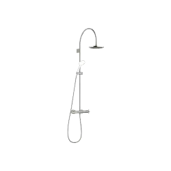 VAIA Showerpipe mit Brause-Thermostat ohne Handbrause FlowReduce 220 mm - Platin - 34 464 809-08