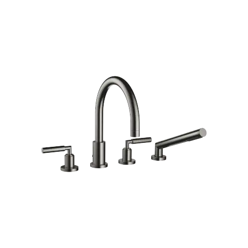 TARA Bath shower set for bath rim or tile edge installation - Dark Chrome - 27 512 882-19