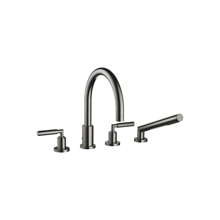 TARA Bath shower set for bath rim or tile edge installation - Dark Chrome - 27 512 882-19