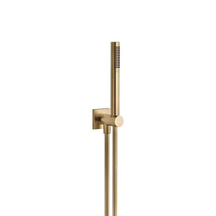 Hand shower set with integrated shower holder - Brushed Dark Brass - 27 812 970-39
