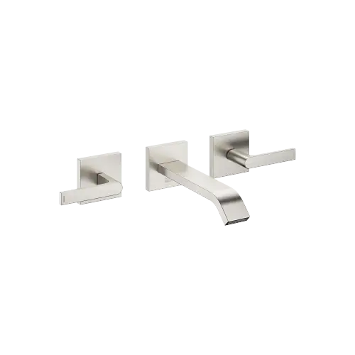 IMO Wall-mounted basin mixer without pop-up waste - Brushed Platinum - 36 712 671-06