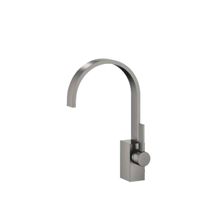 MEM Single-lever basin mixer with pop-up waste - Brushed Dark Platinum - 33 501 782-99