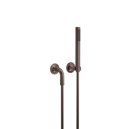 VAIA Schlauchbrausegarnitur mit Einzelrosetten - Dark Bronze gebürstet (PVD) - 27 808 809-43