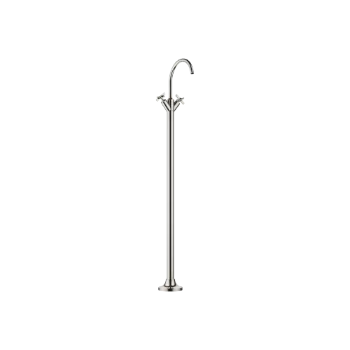 VAIA Single-hole basin mixer with stand pipe without pop-up waste - Platinum - 22 585 809-08