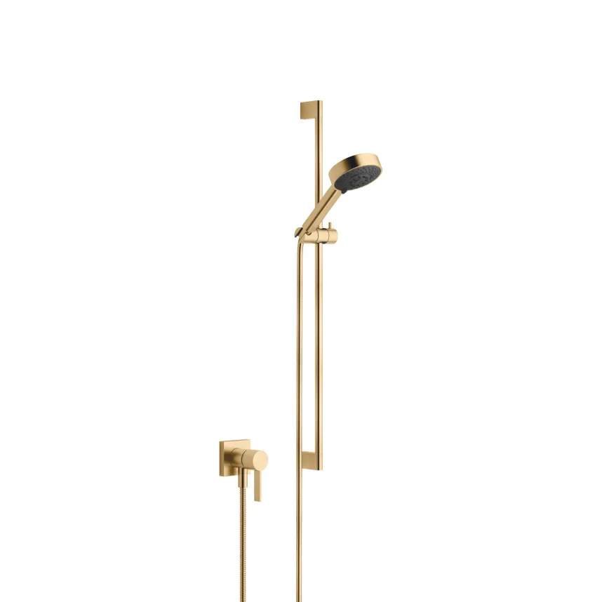 Seriesvarious Brushed Durabrass Kt Gold Shower Faucets Concealed Single Lever Mixer With