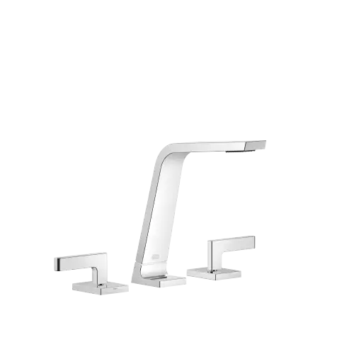 CL.1 Three-hole basin mixer without pop-up waste - Chrome - Set containing 3 articles