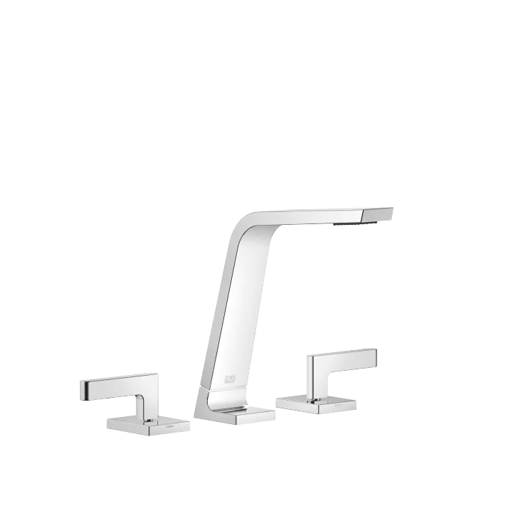 CL.1 Three-hole basin mixer without pop-up waste - Chrome - Set containing 3 articles