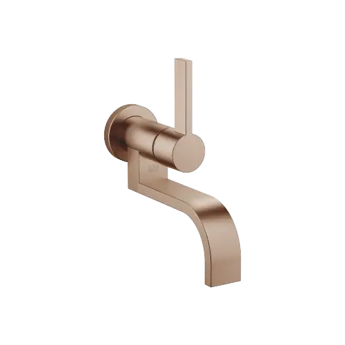 MEM Wall-mounted single-lever basin mixer without pop-up waste - Brushed Bronze (PVD) - 36 805 782-42