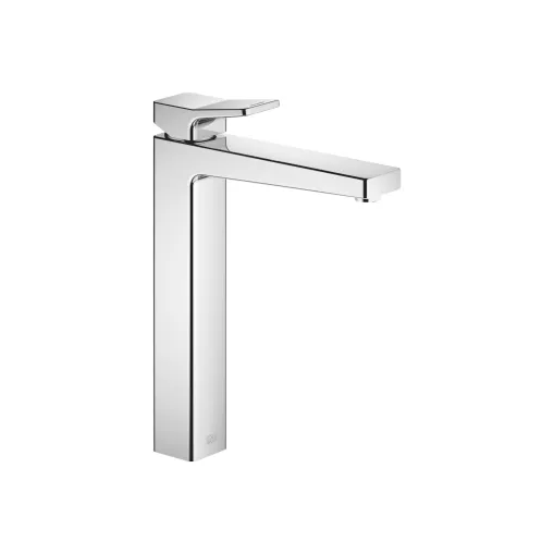 DORNBRACHT YARRE Chrome Washstand faucets: Single-lever basin mixer with raised base without pop-up waste