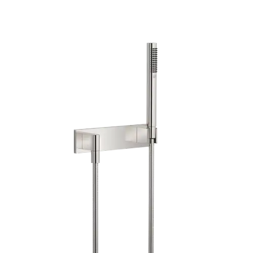 Schlauchbrausegarnitur mit Abdeckplatte - Platin - 27 818 980-08