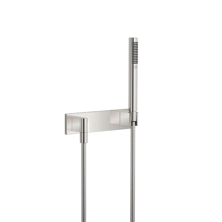 Hand shower set with cover plate - Platinum - 27 818 980-08