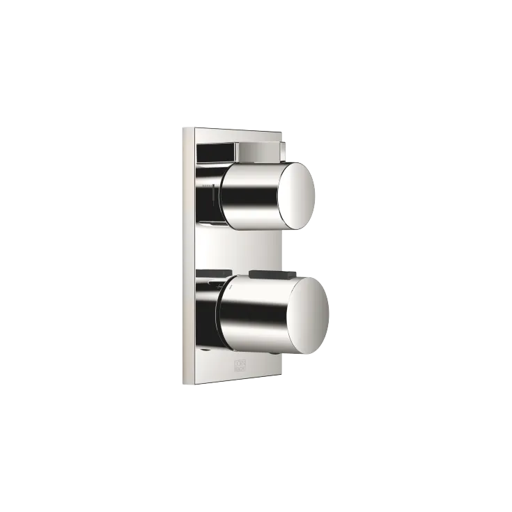 Concealed thermostat with two function volume control - Platinum - 36 426 670-08
