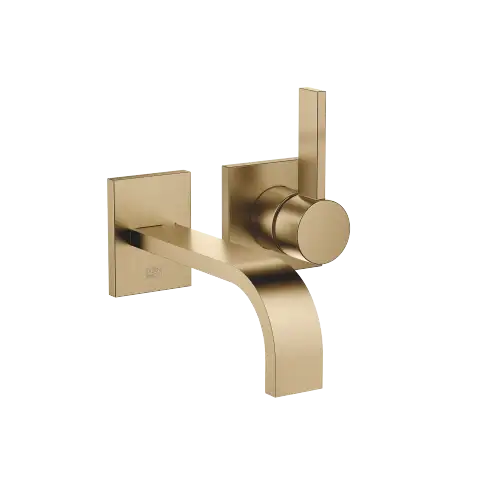 MEM Mitigeur monocommande de lavabo mural sans garniture d’écoulement - Dark Brass brossé (PVD) - 36 860 782-39