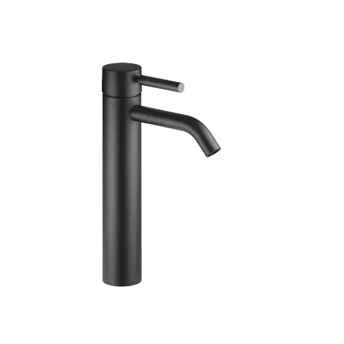 META Single-lever basin mixer with raised base without pop-up waste - Matte Black - 33 537 660-33