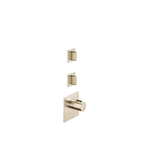 CL.1 xTOOL Thermostat module with 2 valves - Brushed Champagne (22kt Gold) - Set containing 3 articles