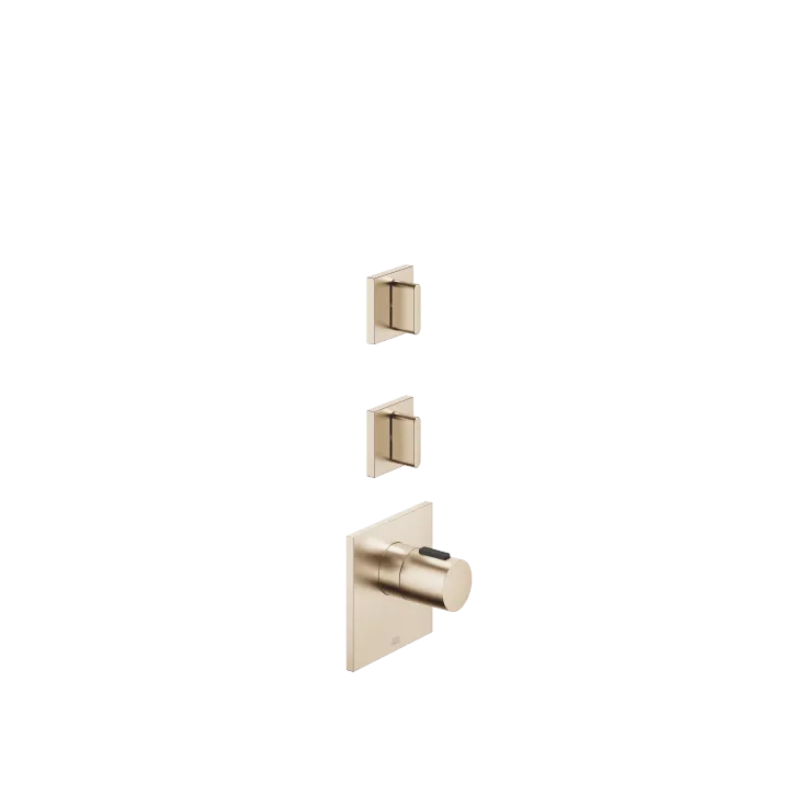 CL.1 xTOOL Thermostat module with 2 valves - Brushed Champagne (22kt Gold) - Set containing 3 articles